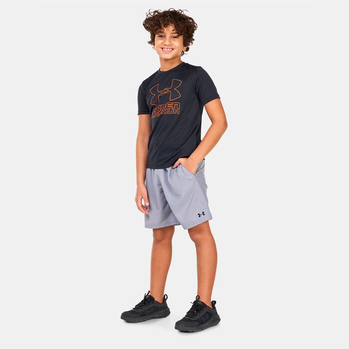 Under Armour Kids' UA Woven Shorts Grey Under Armour Kids' UA Woven Shorts Grey image number 2