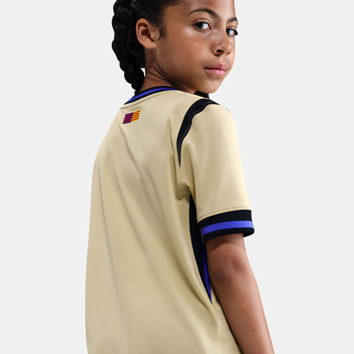 Nike Kids' FC Barcelona 25/26 Away Replica Football Jersey yellow Nike Kids' FC Barcelona 25/26 Away Replica Football Jersey yellow image number 4