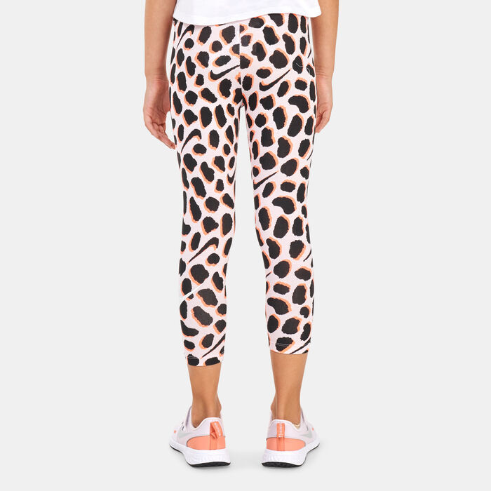 Nike Kids' Wildflower Shirred Leggings Pink image number 1