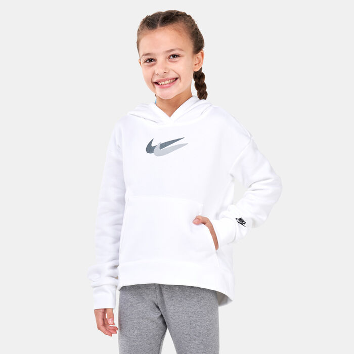 Nike Kids' Sportswear Fleece Hoodie (Older Kids) White image number 0