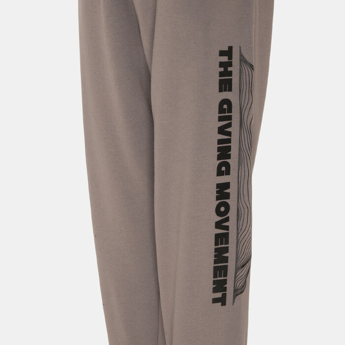 The Giving Movement Women's Map Print Joggers Beige The Giving Movement Women's Map Print Joggers Beige image number 2