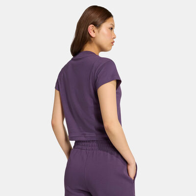 adidas Women's Future Icons Small Logo T-Shirt Purple adidas Women's Future Icons Small Logo T-Shirt Purple