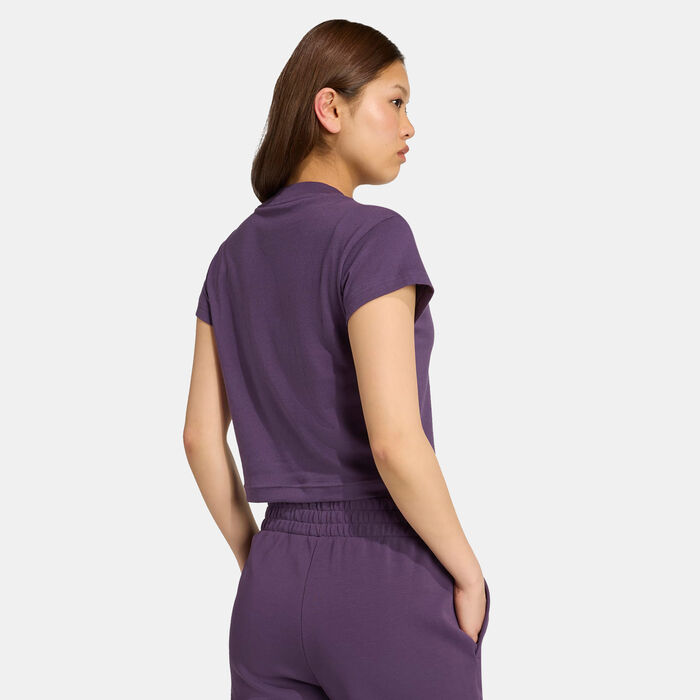 adidas Women's Future Icons Small Logo T-Shirt Purple adidas Women's Future Icons Small Logo T-Shirt Purple image number 1
