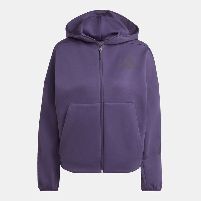 adidas Women's Z.N.E. Hoodie Purple adidas Women's Z.N.E. Hoodie Purple image number 0