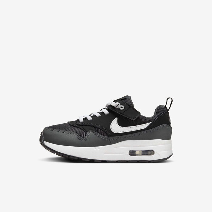 Nike Kids' Air Max 1 EasyOn Shoes Black Nike Kids' Air Max 1 EasyOn Shoes Black image number 0
