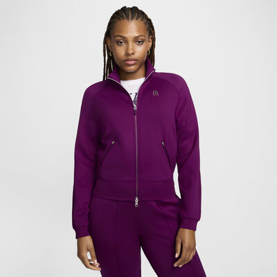 Nike Women's Court Dri-FIT Heritage Full Zip Jacket Purple Nike Women's Court Dri-FIT Heritage Full Zip Jacket Purple