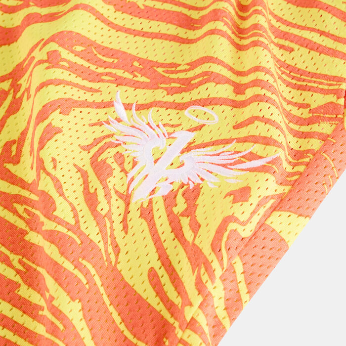 PUMA Men's Melo Spark Basektball Shorts yellow image number 3