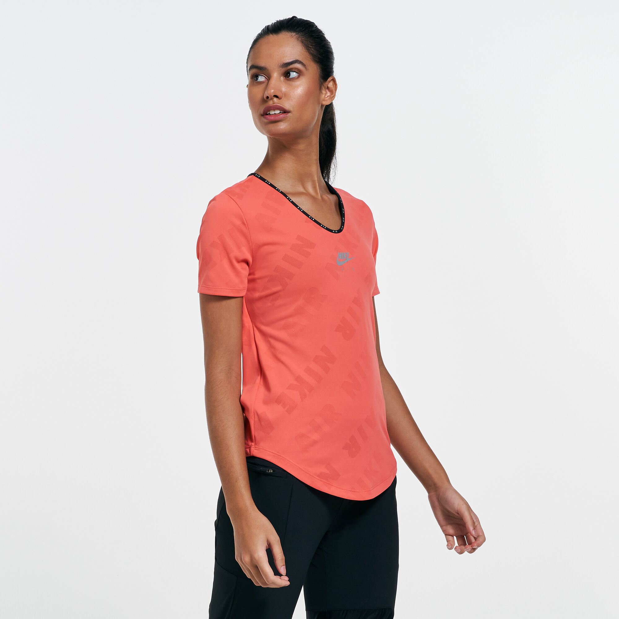 Nike women's air graphic running t shirt sale