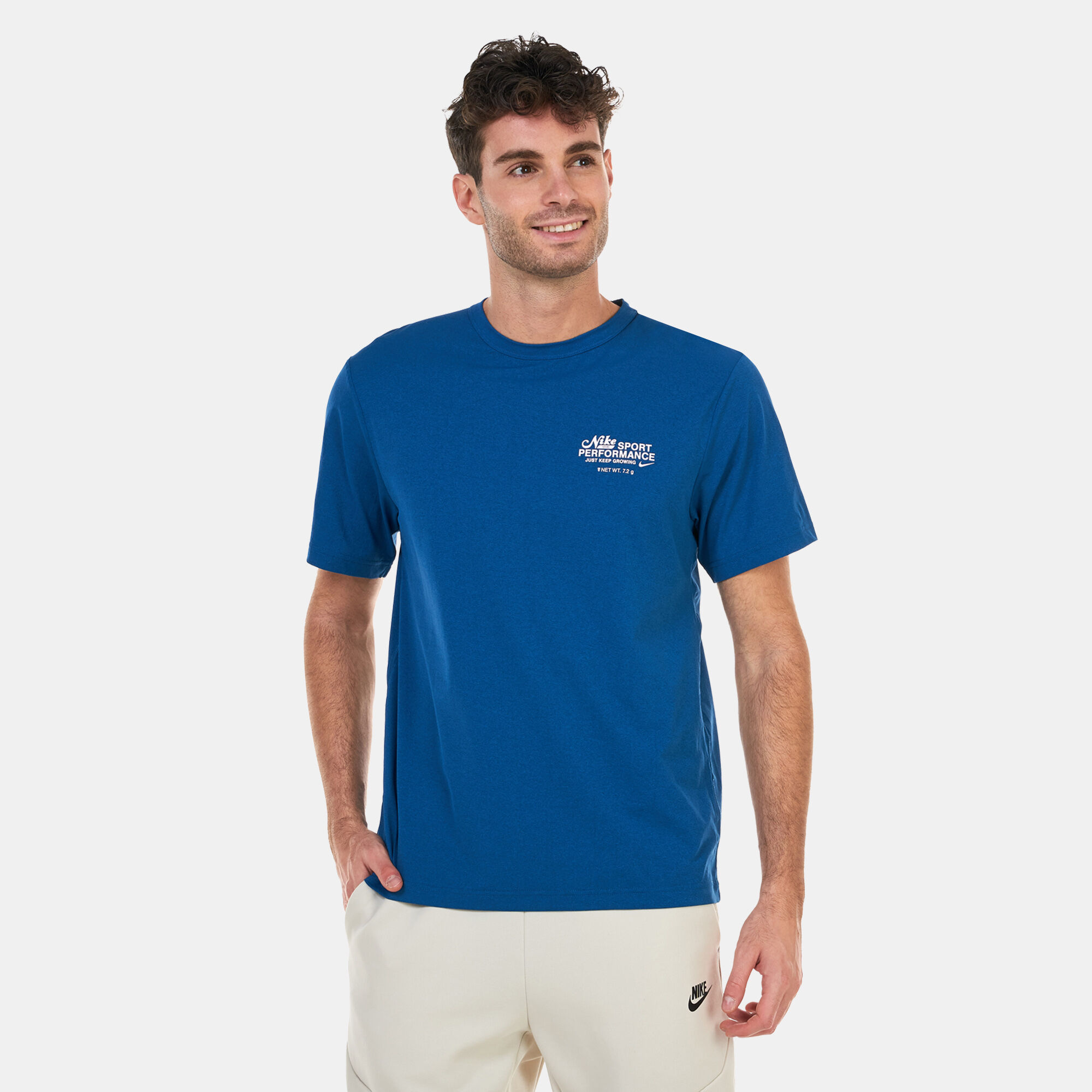 Shop Nike Men's Hyverse Dri-FIT UV Top Blue Online in KSA -SSS