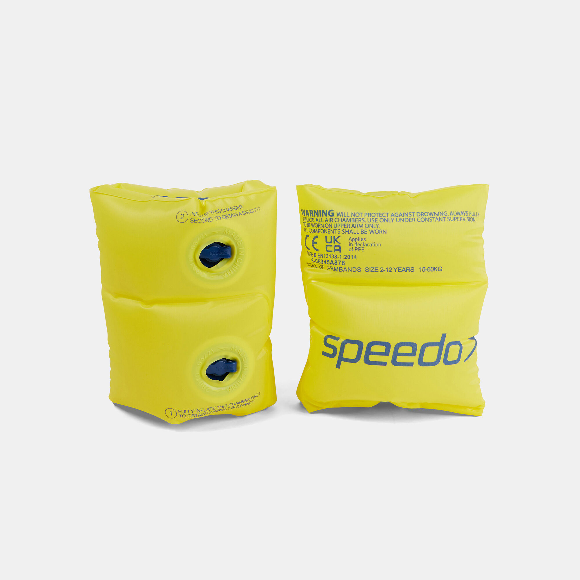 Buy Speedo Kids Swimming Roll Up Armbands yellow in KSA SSS