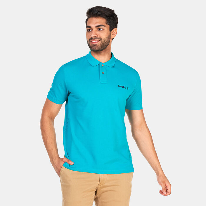 Timberland Men's Small Logo Polo Shirt Green Timberland Men's Small Logo Polo Shirt Green image number 0