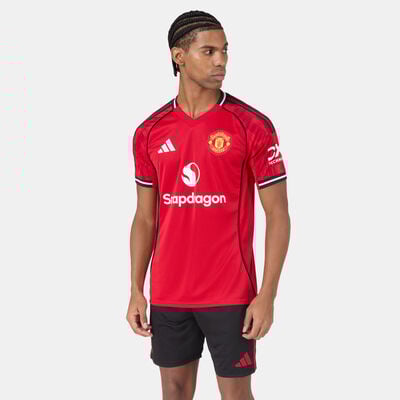 adidas Men's Manchester United 25/26 Home Replica Football Jersey Red adidas Men's Manchester United 25/26 Home Replica Football Jersey Red