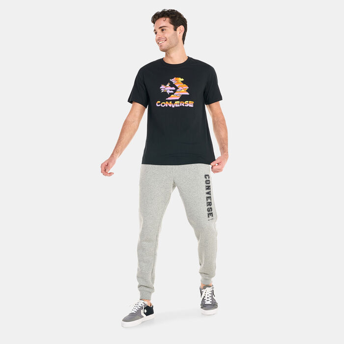 Converse Men's Chevron Clouds Graphic T-Shirt Black Converse Men's Chevron Clouds Graphic T-Shirt Black image number 2