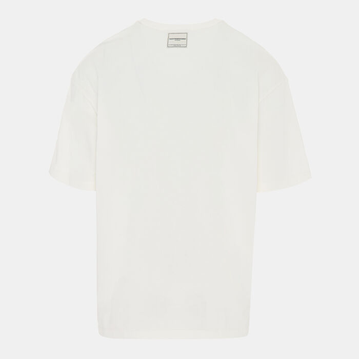 The Giving Movement Men's Collegic Print T-Shirt White The Giving Movement Men's Collegic Print T-Shirt White image number 1