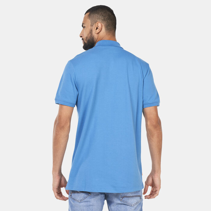 Timberland Men's Small Logo Polo Shirt Blue Timberland Men's Small Logo Polo Shirt Blue image number 1