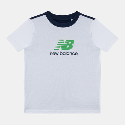 New Balance Kids' Ringer T-Shirt And Shorts Set White