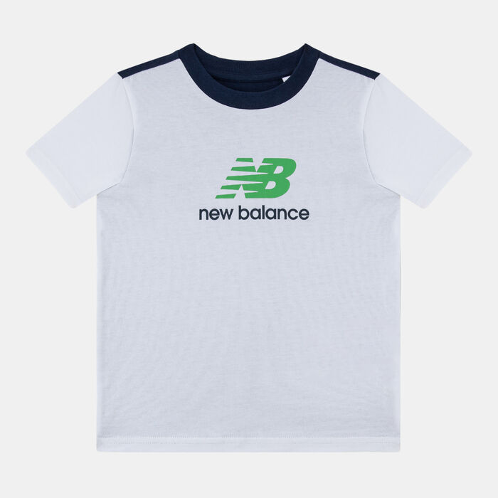 New Balance Kids' Ringer T-Shirt And Shorts Set White image number 1