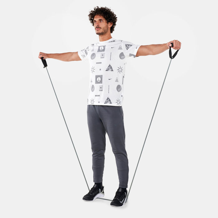 Nike Men's Yoga Dri-FIT DB T-Shirt Green image number 2