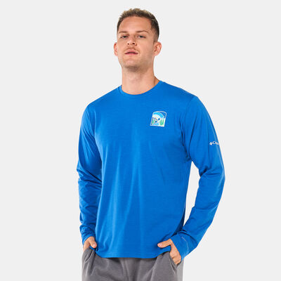 Columbia Men's Sun Trek™ Graphic Long Sleeve T-Shirt Blue Columbia Men's Sun Trek™ Graphic Long Sleeve T-Shirt Blue