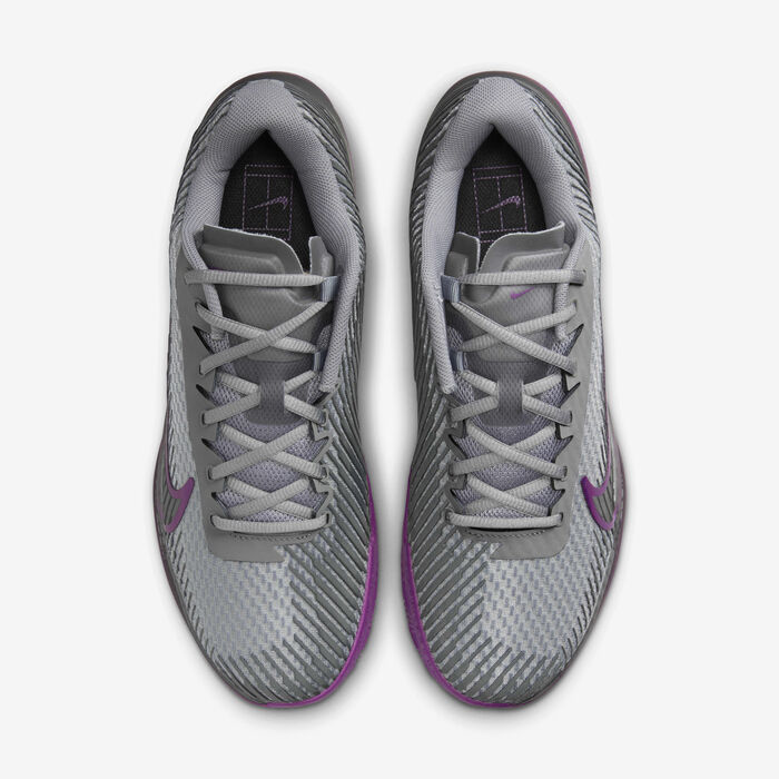 Nike Men's Court Air Zoom Vapor 11 Clay Tennis Shoes Grey Nike Men's Court Air Zoom Vapor 11 Clay Tennis Shoes Grey image number 3