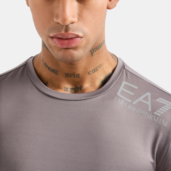 EA7 Emporio Armani Men's Vigor7 Training T-Shirt Grey EA7 Emporio Armani Men's Vigor7 Training T-Shirt Grey image number 3