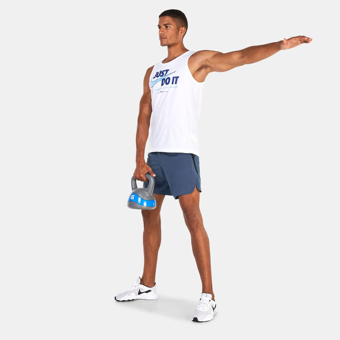 Nike Men's Dri-FIT Tank Top White Nike Men's Dri-FIT Tank Top White image number 2