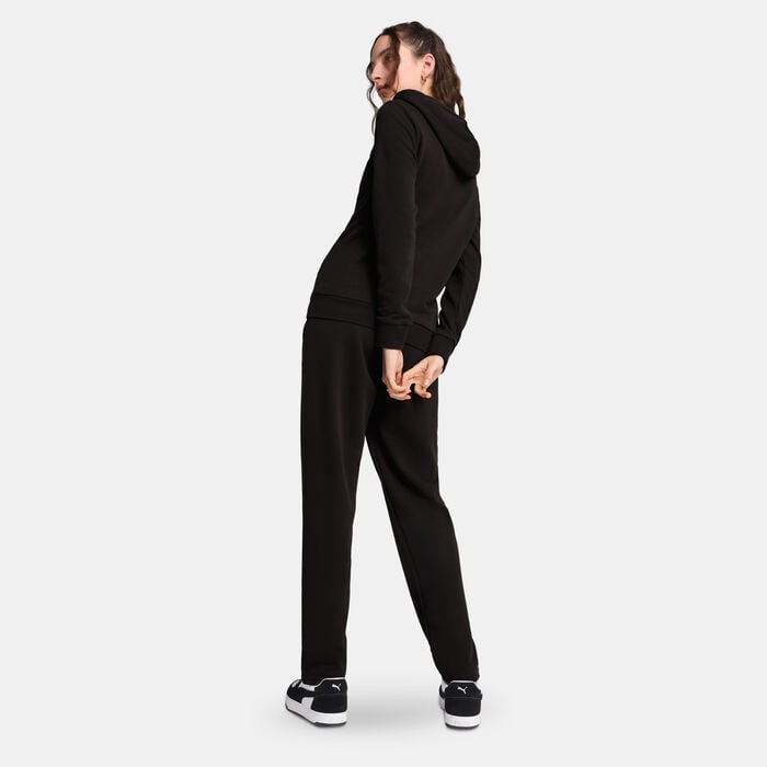 PUMA Women's Metallic Graphic Tracksuit Black PUMA Women's Metallic Graphic Tracksuit Black image number 1