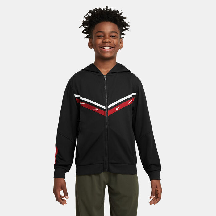 Nike Kids' Sportswear Club+ Full-Zip Hoodie (Older Kids) Black image number 0