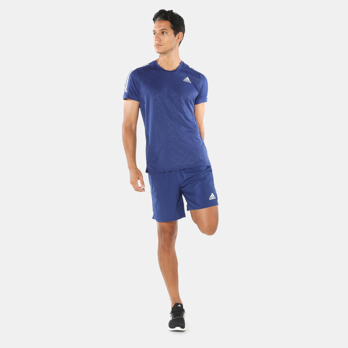 Men’s Own The Run 3-Stripes Running T-Shirt Men’s Own The Run 3-Stripes Running T-Shirt image number 2