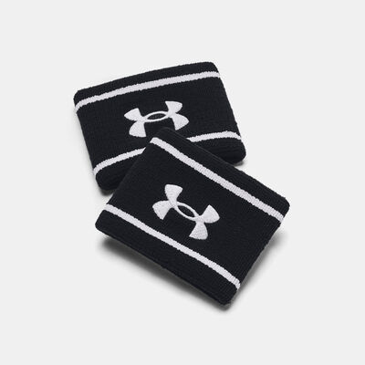 Under Armour Striped Performance Wristband Black