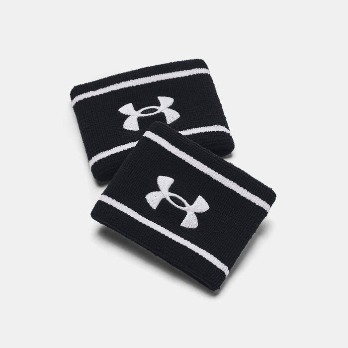Under Armour Striped Performance Wristband Black image number 0