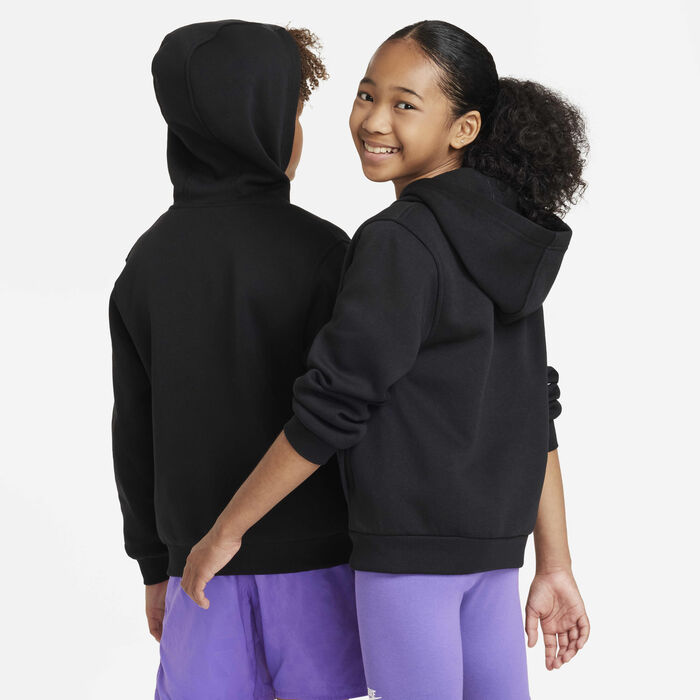 Nike Kids' Sportswear Club Fleece Full-Zip Hoodie Black image number 1