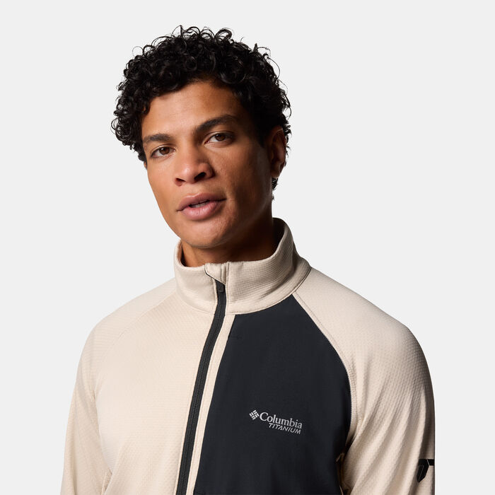 Columbia Men's Triple Canyon Grid Fleece II Full-Zip Jacket Brown image number 3