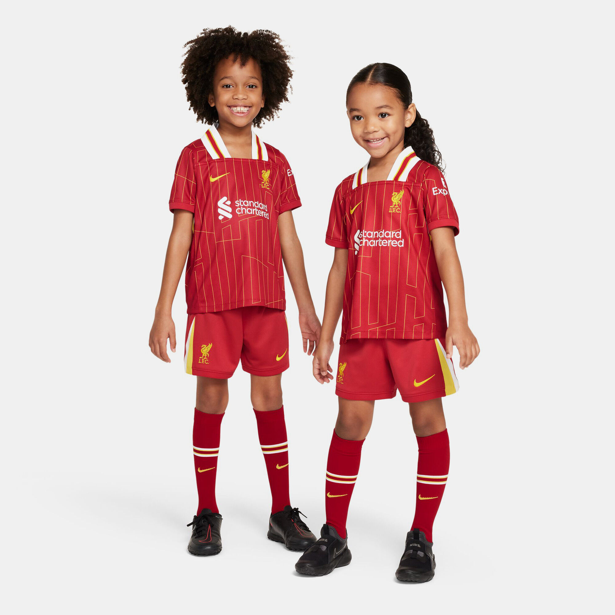 Kids Liverpool Dri FIT Stadium Home Football Kit 2024 25