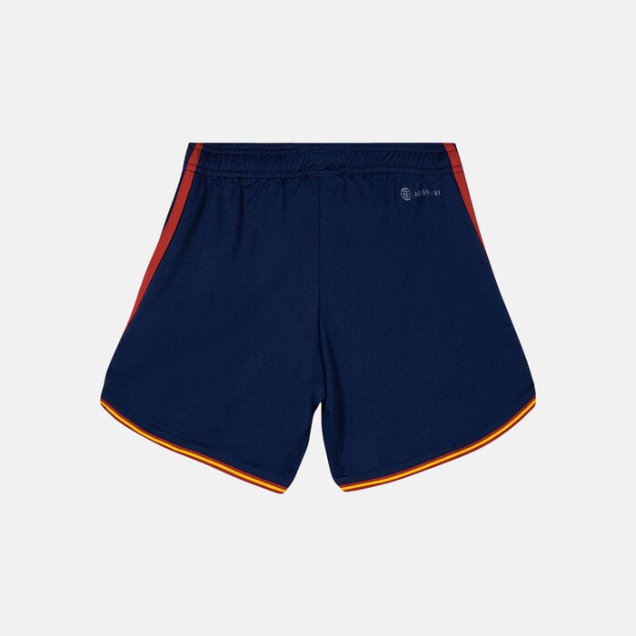 adidas Kids' Spain Stadium Home Shorts - 2022/23 Blue adidas Kids' Spain Stadium Home Shorts - 2022/23 Blue image number 1