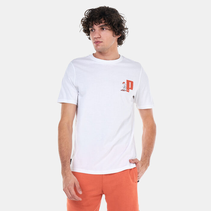 PUMA Men's Graphics Street Cats T-Shirt White PUMA Men's Graphics Street Cats T-Shirt White image number 1