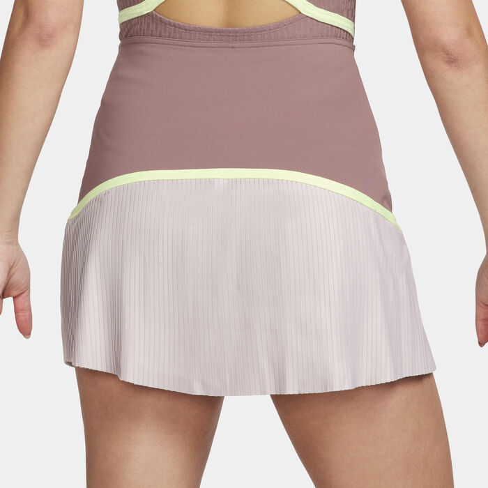 Nike Women's Dri-FIT Advantage Tennis Skirt Pink image number 2