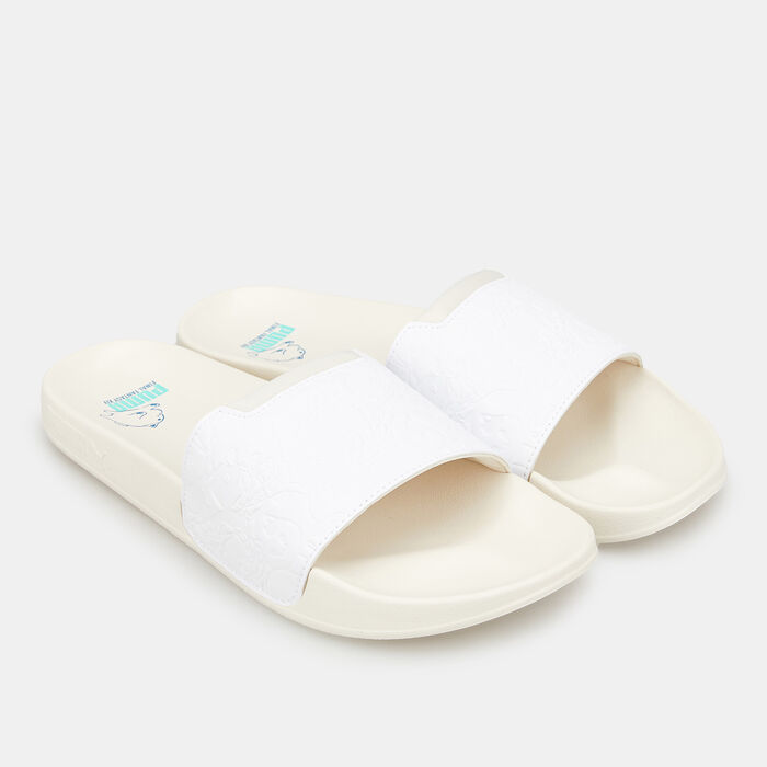 PUMA Men's x FINAL FANTASY XIV Leadcat 2.0 Slides White PUMA Men's x FINAL FANTASY XIV Leadcat 2.0 Slides White image number 0