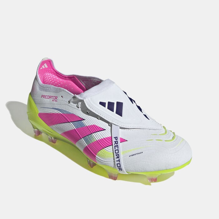 adidas Men's Predator League Fold-Over Tongue Firm Ground Football Shoes Pink adidas Men's Predator League Fold-Over Tongue Firm Ground Football Shoes Pink image number 1