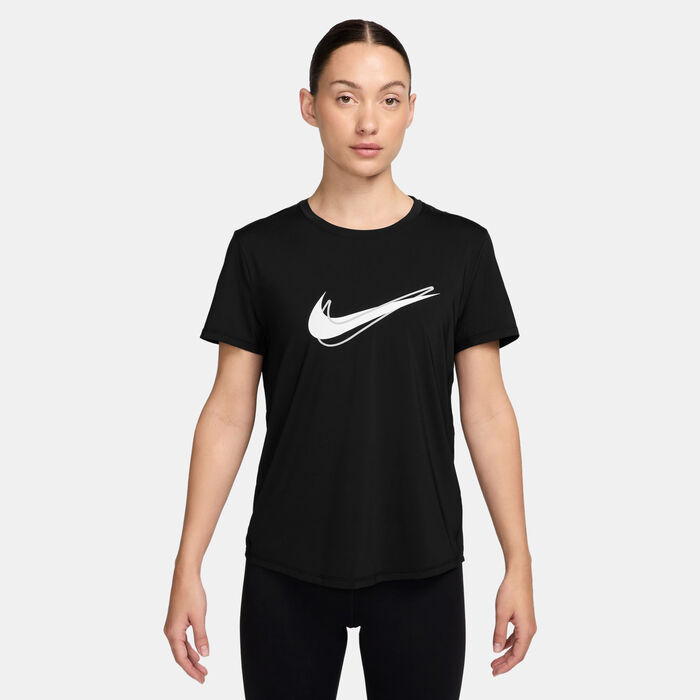 Nike Women's One Swoosh Dri-FIT Running Top Black image number 0