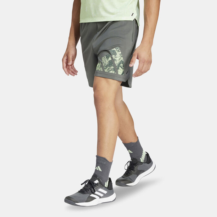adidas Men's Logo Training Shorts Brown adidas Men's Logo Training Shorts Brown image number 0