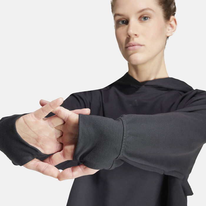 adidas Women's Power Training Hoodie Black adidas Women's Power Training Hoodie Black image number 3