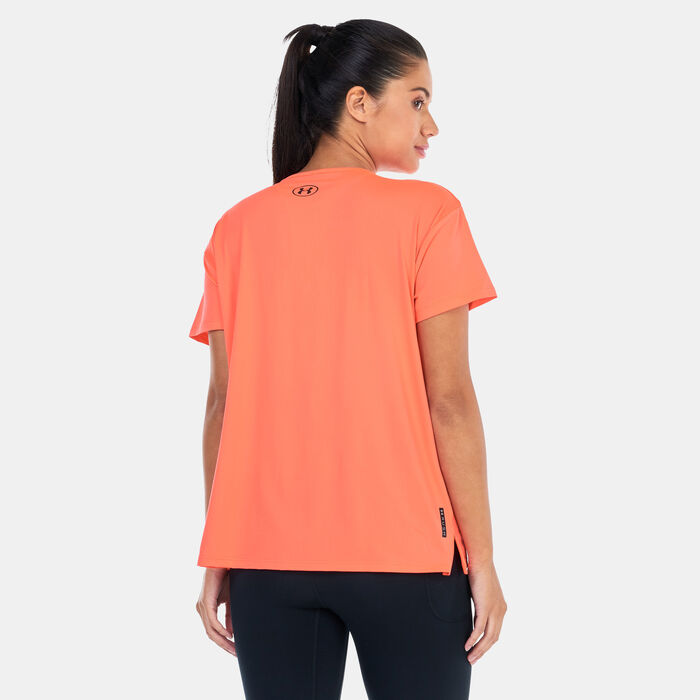 Under Armour Women's UA RUSH™ Energy 2.0 Training T-Shirt Red Under Armour Women's UA RUSH™ Energy 2.0 Training T-Shirt Red image number 1