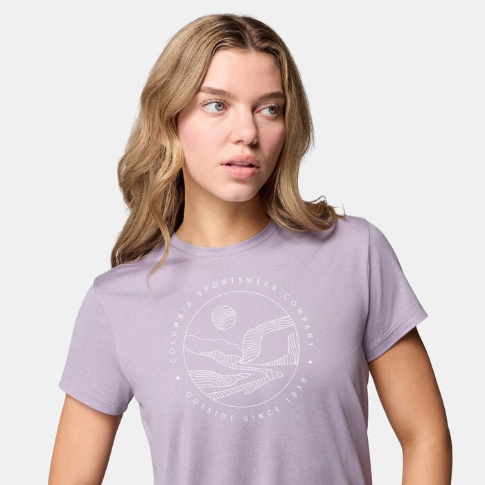 Columbia Women's Sloan Ridge Technical Hiking T-Shirt Purple Columbia Women's Sloan Ridge Technical Hiking T-Shirt Purple image number 4