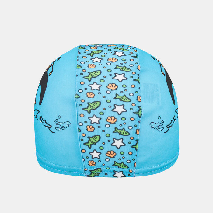 Speedo Kids' Learn to Swim Printed Swimming Cap Blue Speedo Kids' Learn to Swim Printed Swimming Cap Blue image number 1