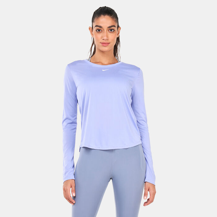 Nike Women's Dri-FIT One T-Shirt Blue Nike Women's Dri-FIT One T-Shirt Blue image number 0