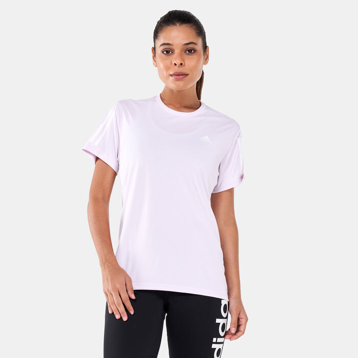 adidas Women's Own the Run T-Shirt Pink image number 0