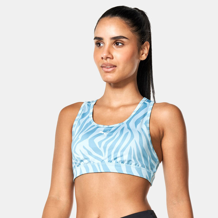 PUMA Women's 4KEEPS Medium-Support Training Sports Bra Blue PUMA Women's 4KEEPS Medium-Support Training Sports Bra Blue image number 0