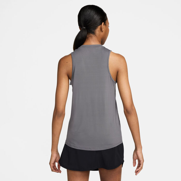Nike Women's One Classic Dri-FIT Training Tank Top Grey Nike Women's One Classic Dri-FIT Training Tank Top Grey image number 1
