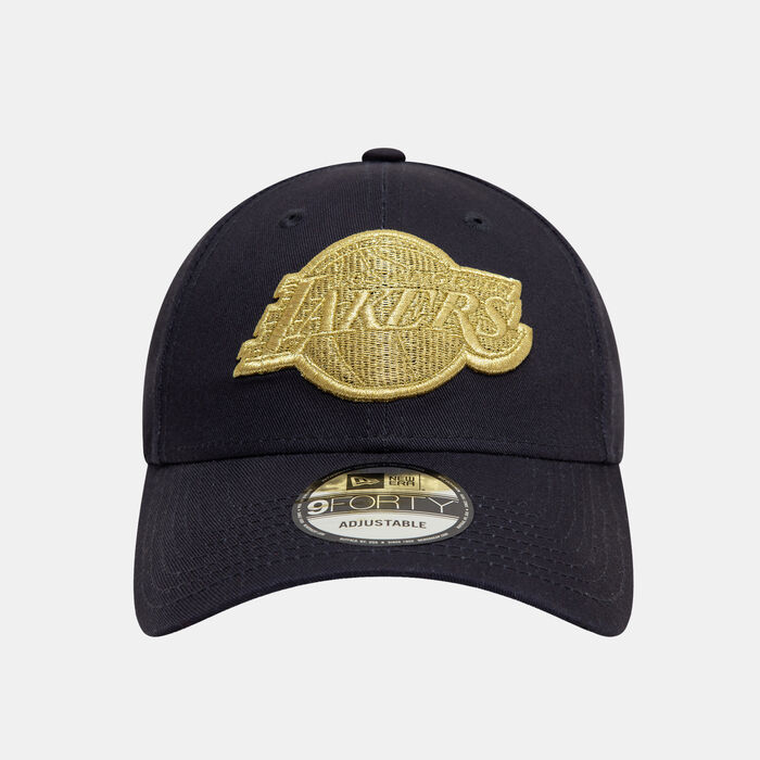 New Era Men's NBA Los Angeles Lakers Metallic Badge 9FORTY Cap Blue image number 1